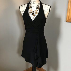 White House Black Market Black Halter Top XS